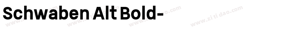 Schwaben Alt Bold字体转换